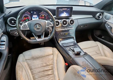 2015 Mercedes-Benz C 300 4Matic из США, поврежденный, VIN 55SWF4KBXFU007870